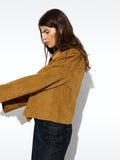 Chaqueta De Piel Con Botones