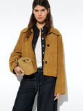 Chaqueta De Piel Con Botones
