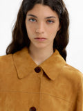 Chaqueta De Piel Con Botones