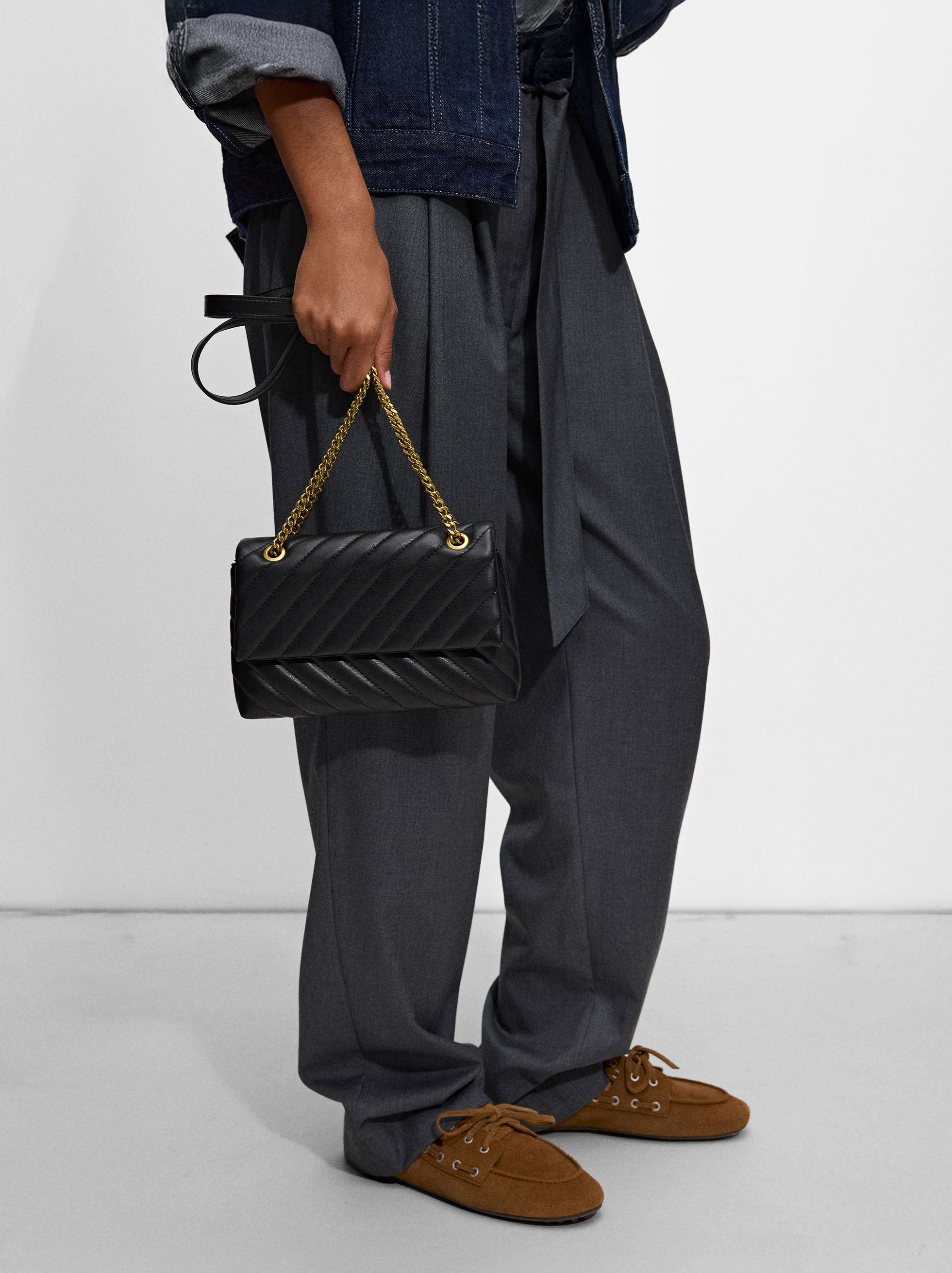 Bolso De Hombro Acolchado