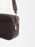 Bolso Bandolera Con Doble Cierre