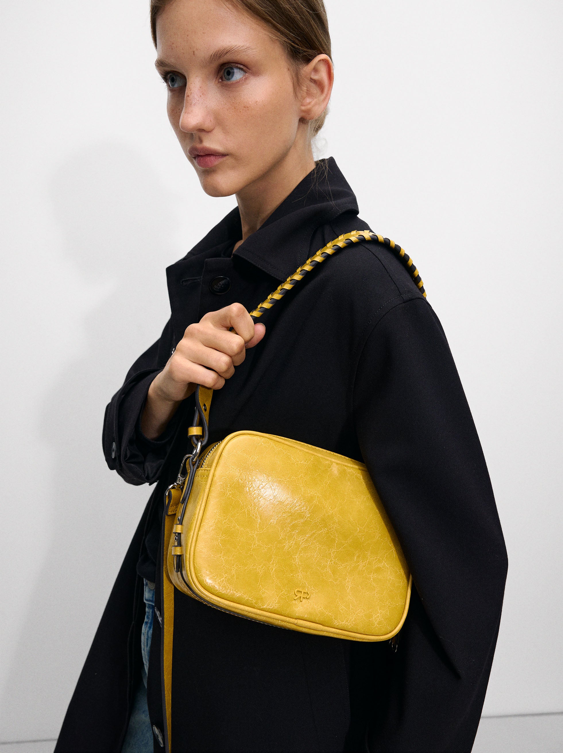 Bolso Bandolera Craquelado