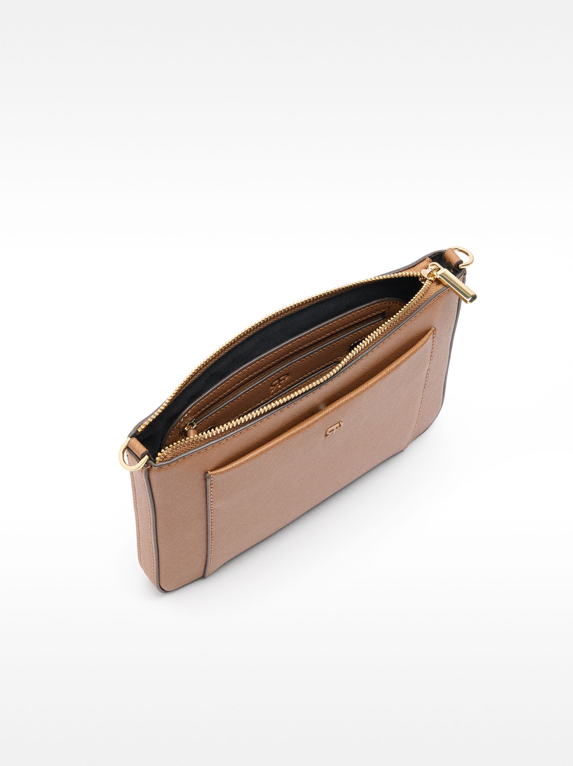 Cartera Bandolera Con Textura