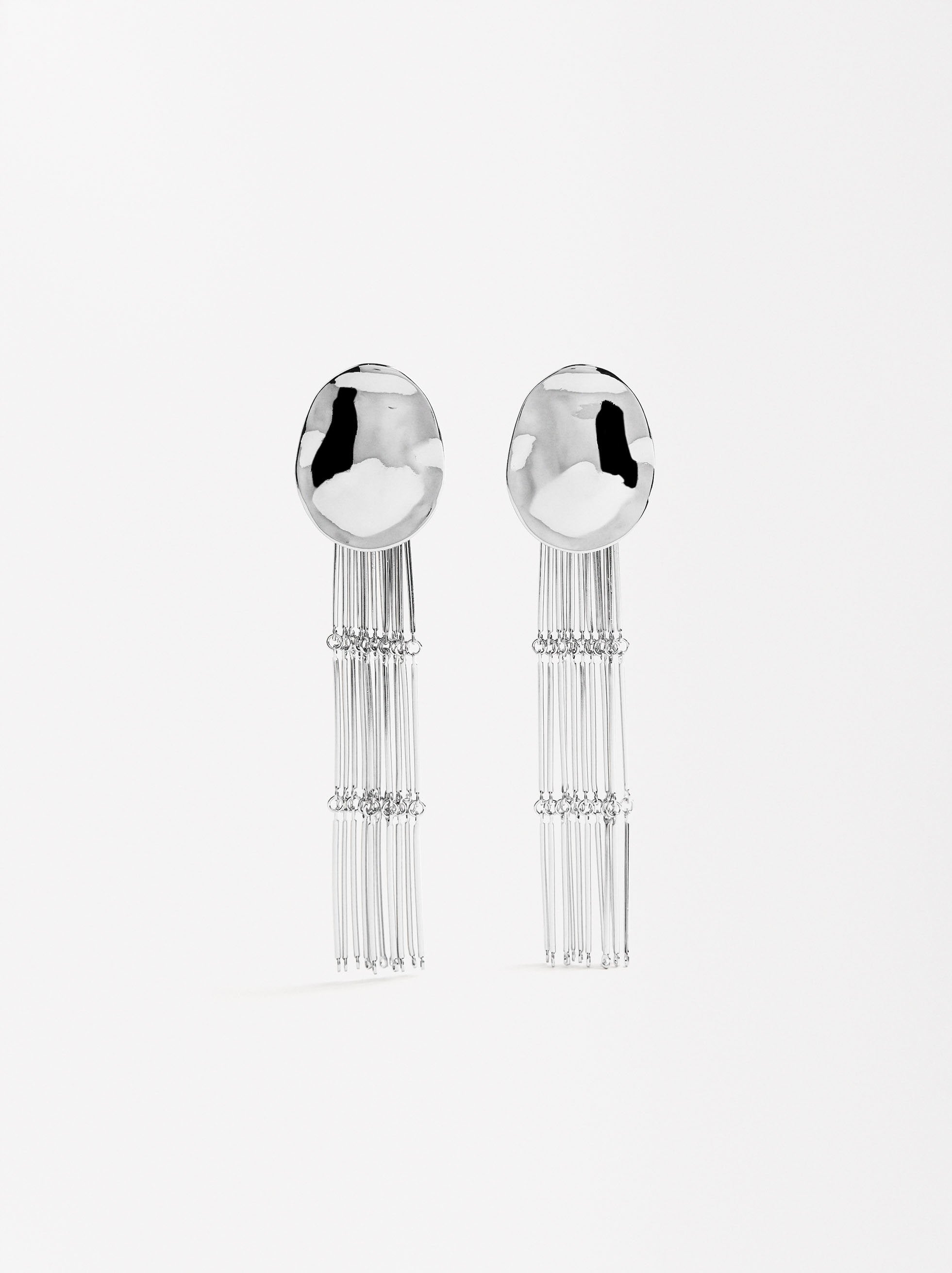 Aretes Largos Efecto Cascada