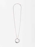 Collar Plateado Con Colgante