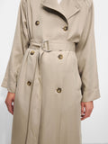 Gabardina Larga Con Bolsillos