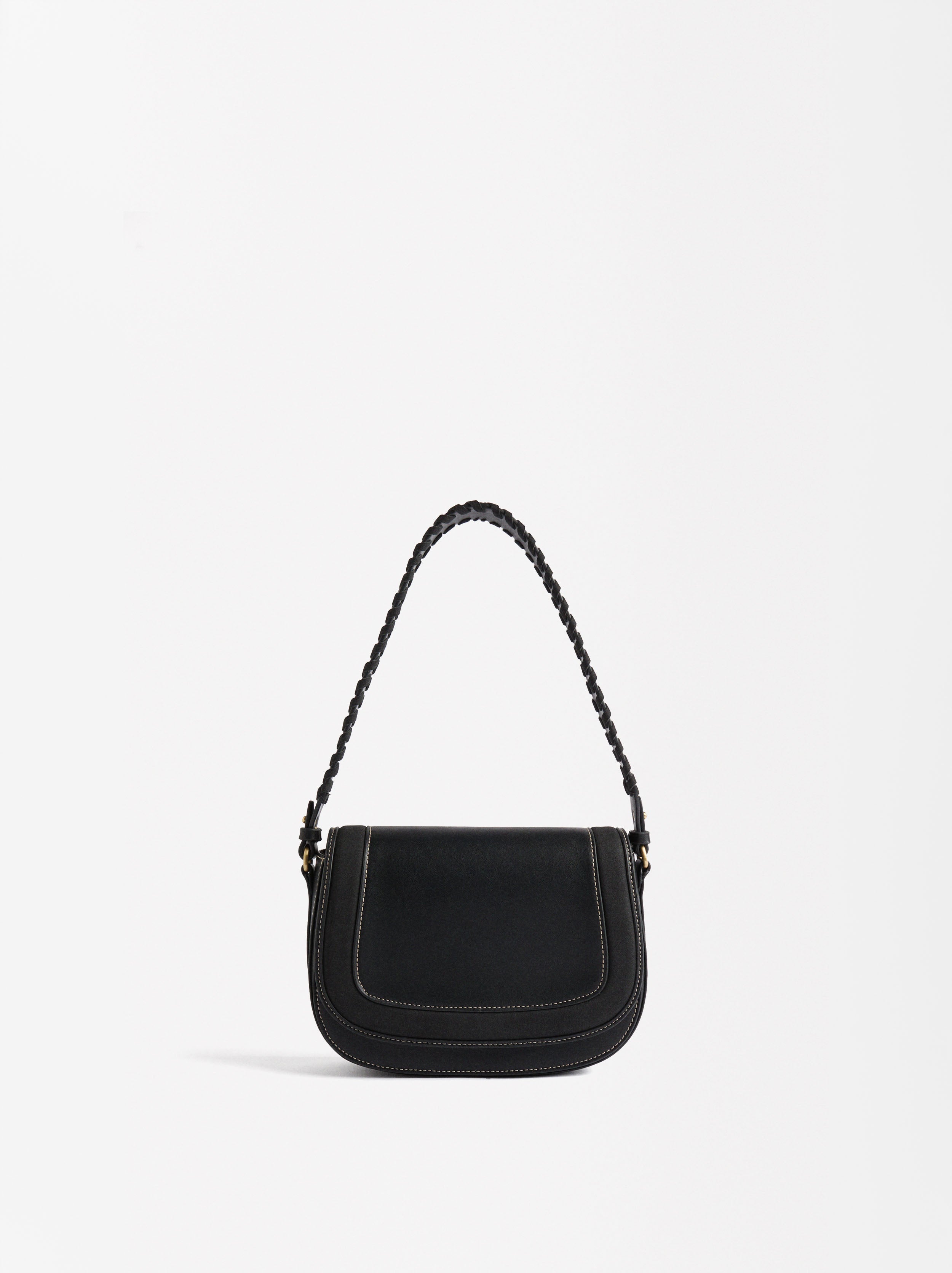 Bolso De Hombro Con Asa Trenzada
