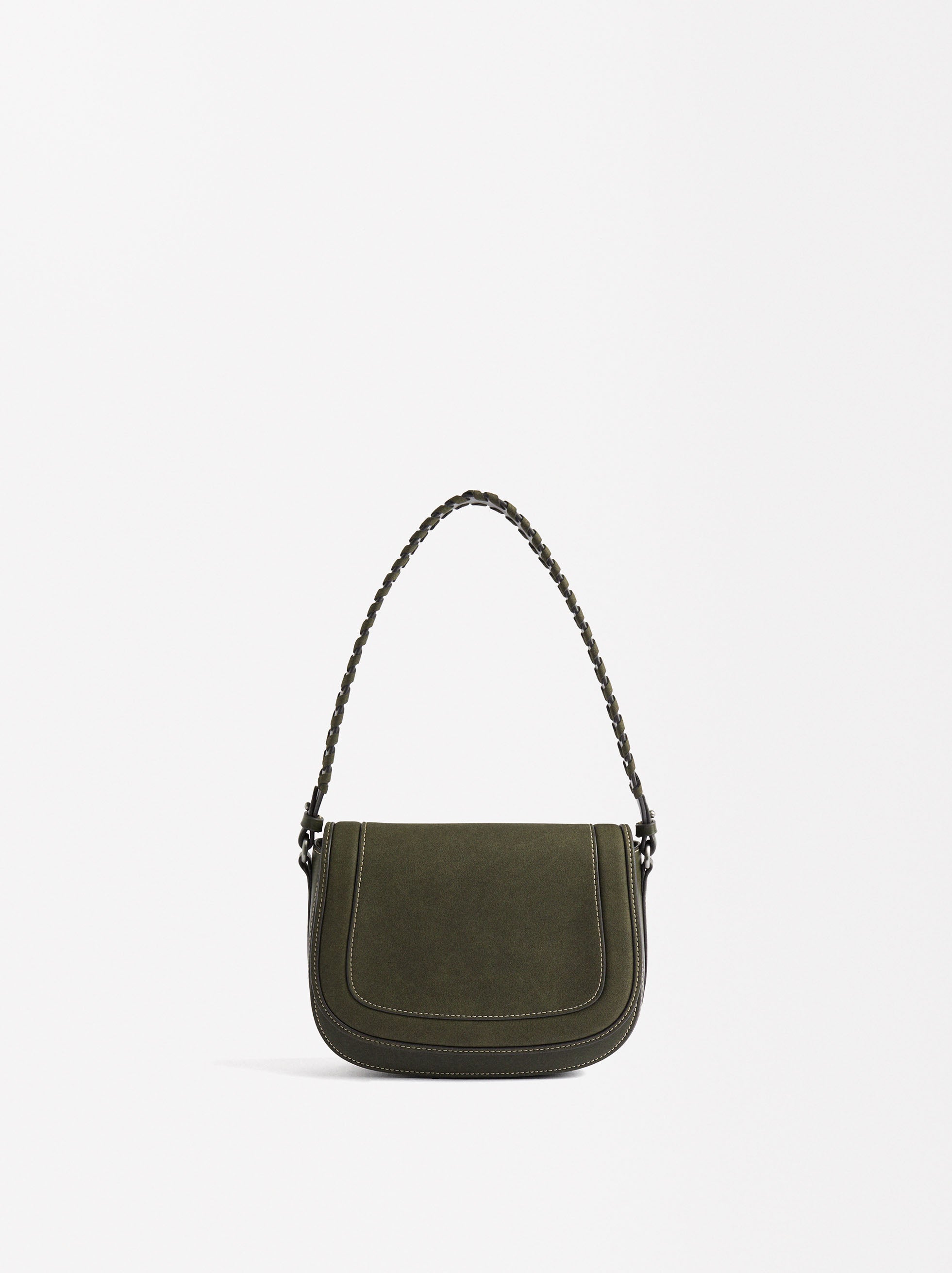Bolsa De Hombro Con Asa Trenzada
