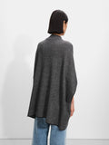 Poncho De Punto De Cuello Alto