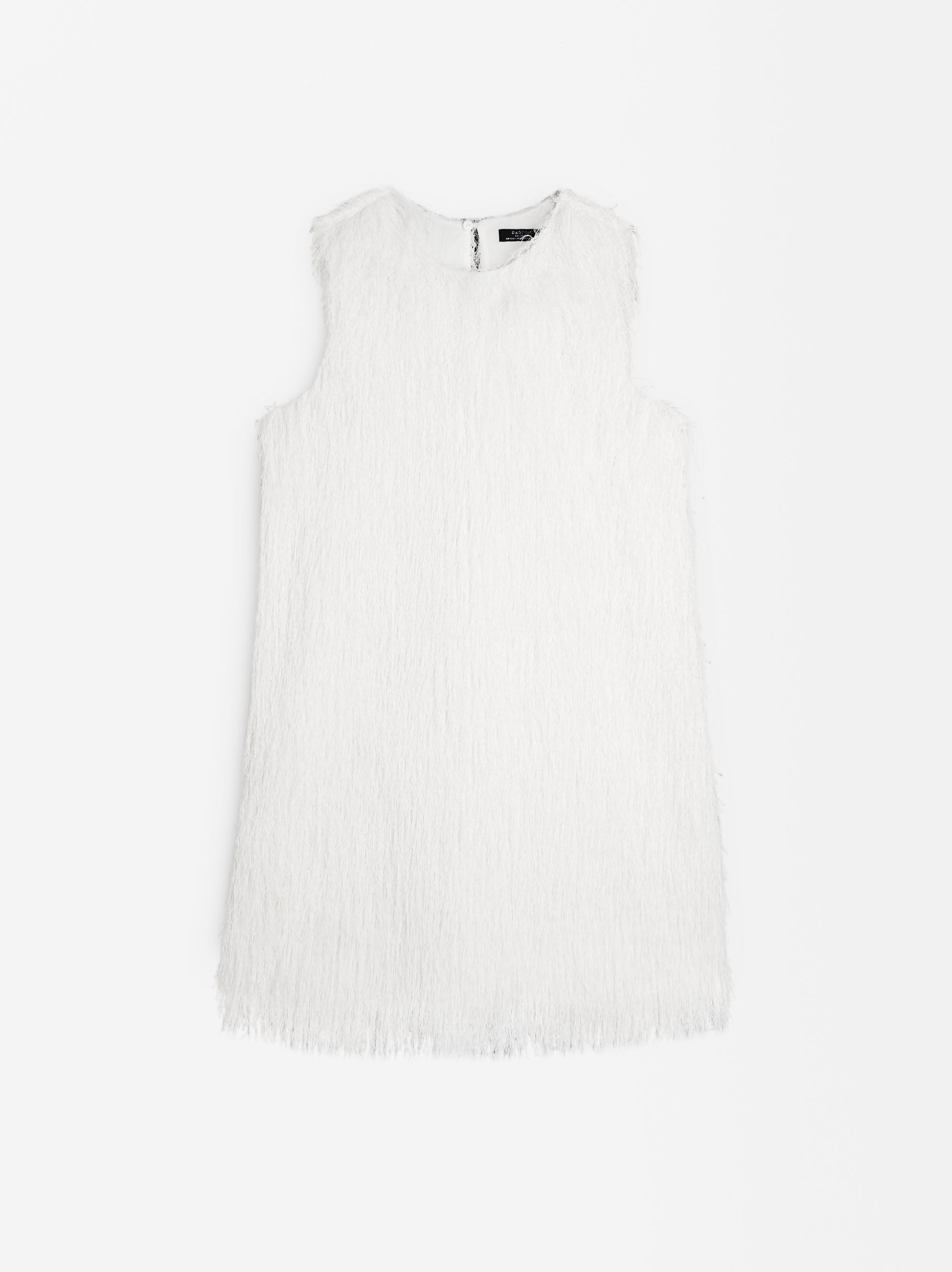 Vestido Corto Efecto Pelo