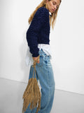 Bolso Bombonera De Piel Con Flecos