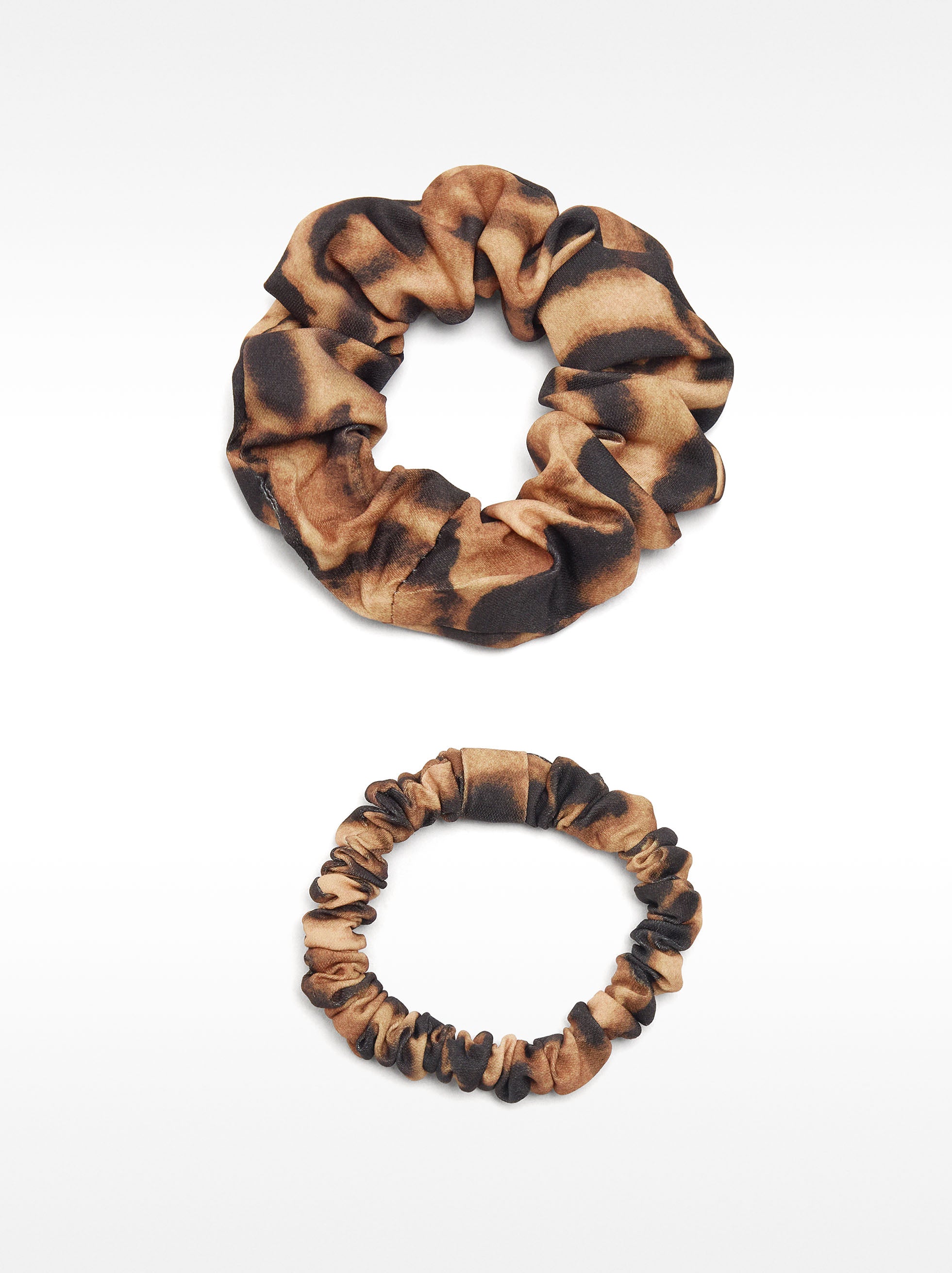 Set De Elásticos Xouxou Estampado Leopardo