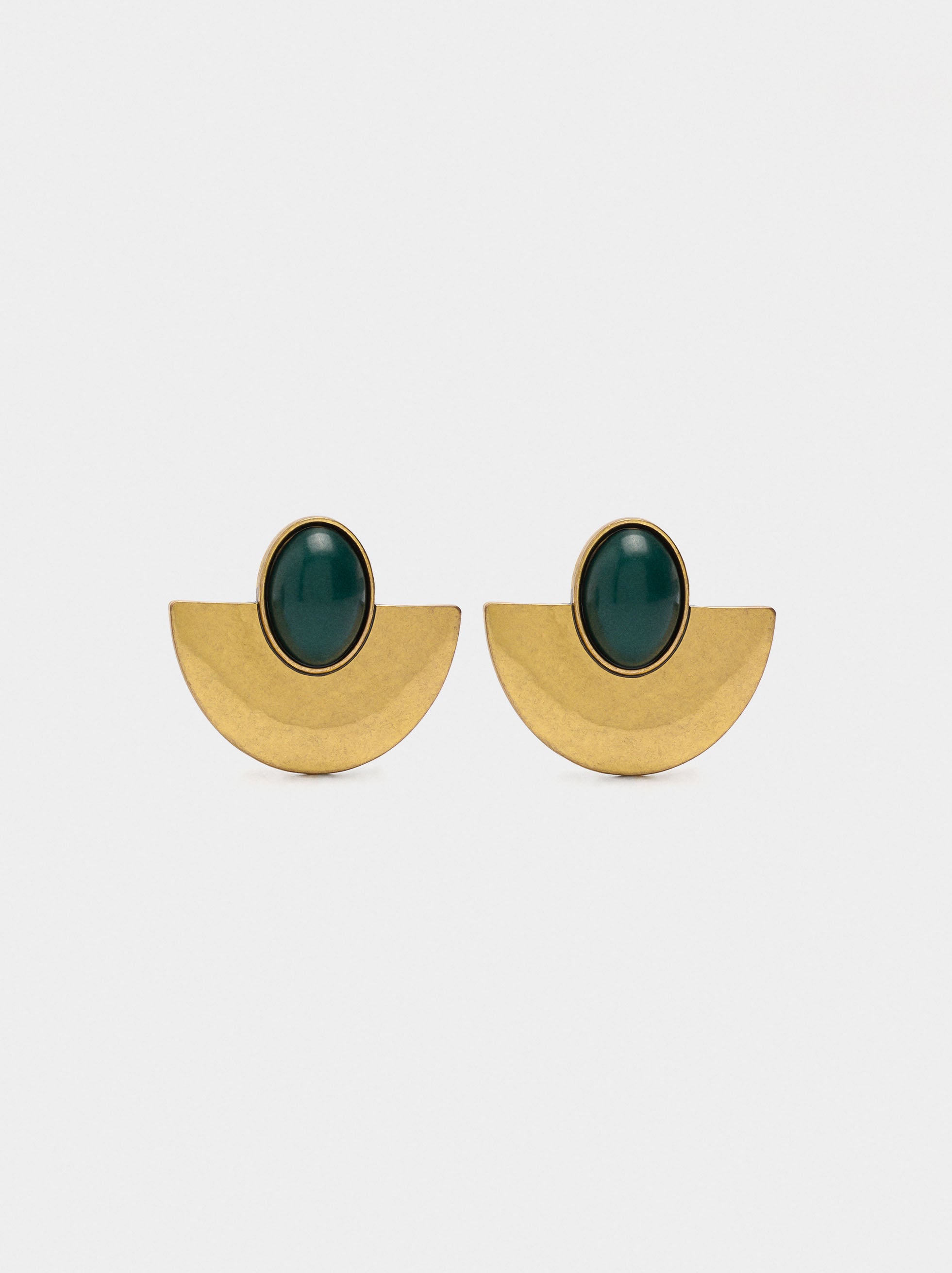 Pendientes Geométricos De Piedra