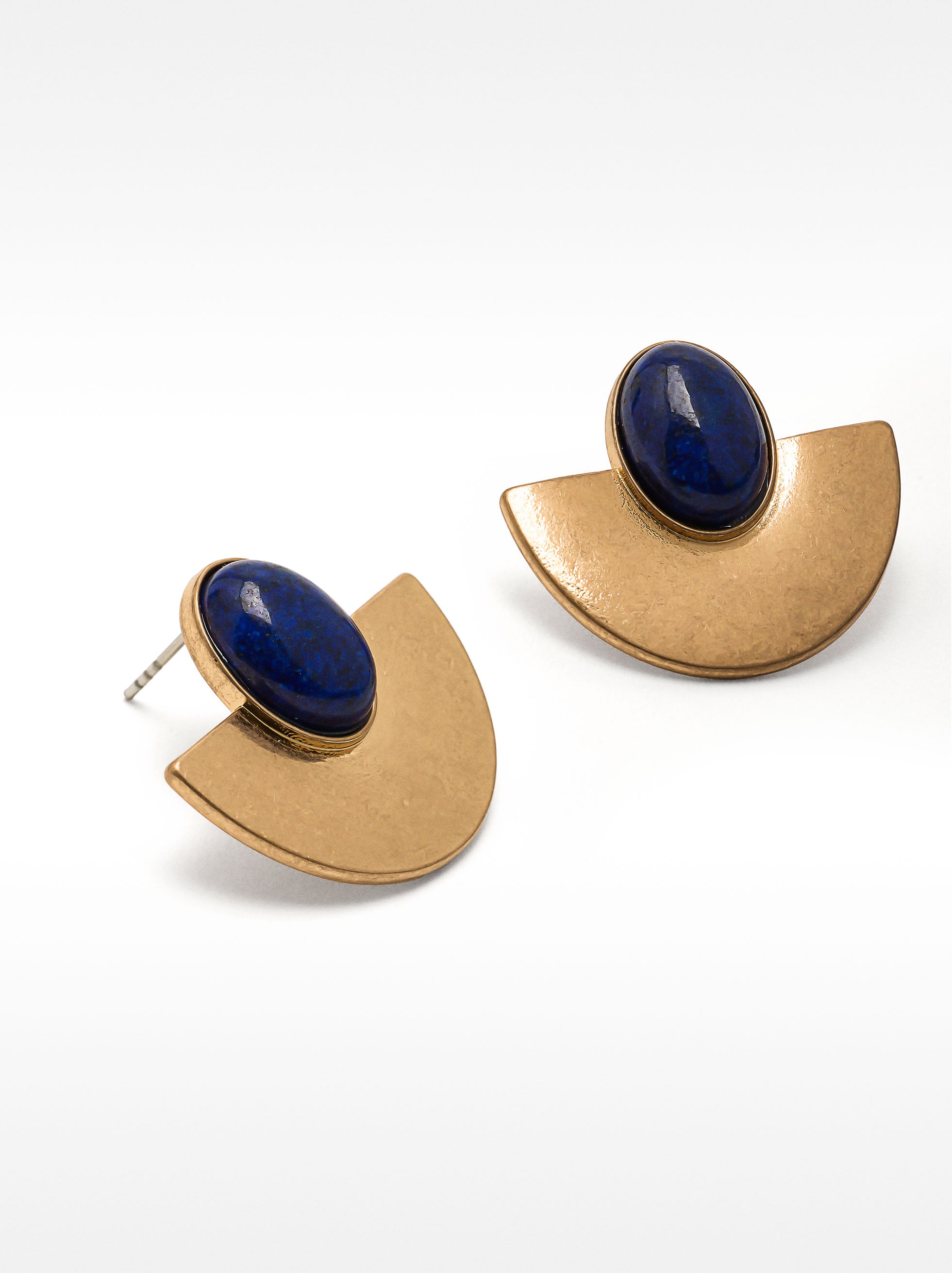 Aretes De Piedras Geométricas