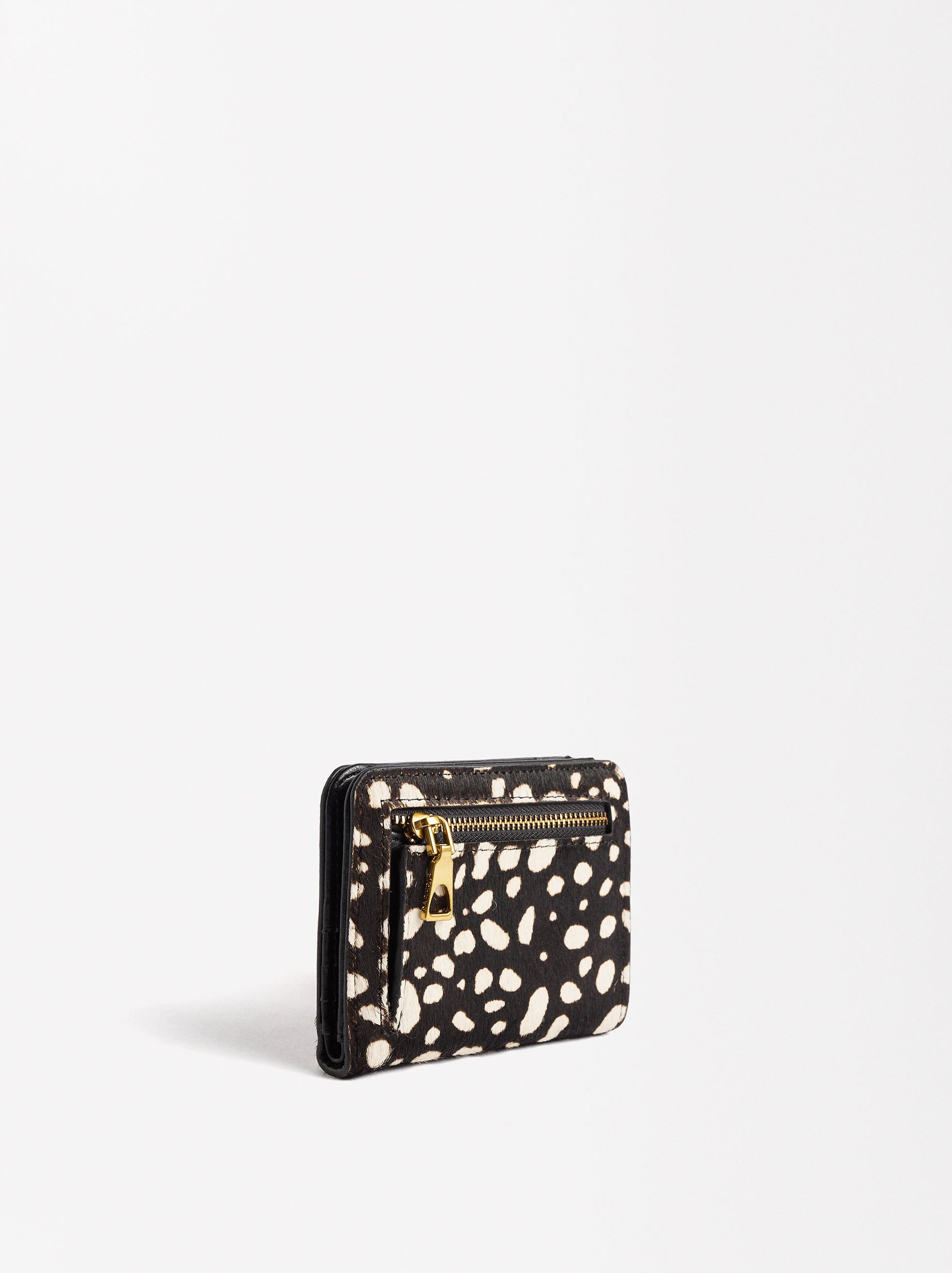 Porta-Tarjetas De Piel Con Estampado Animal