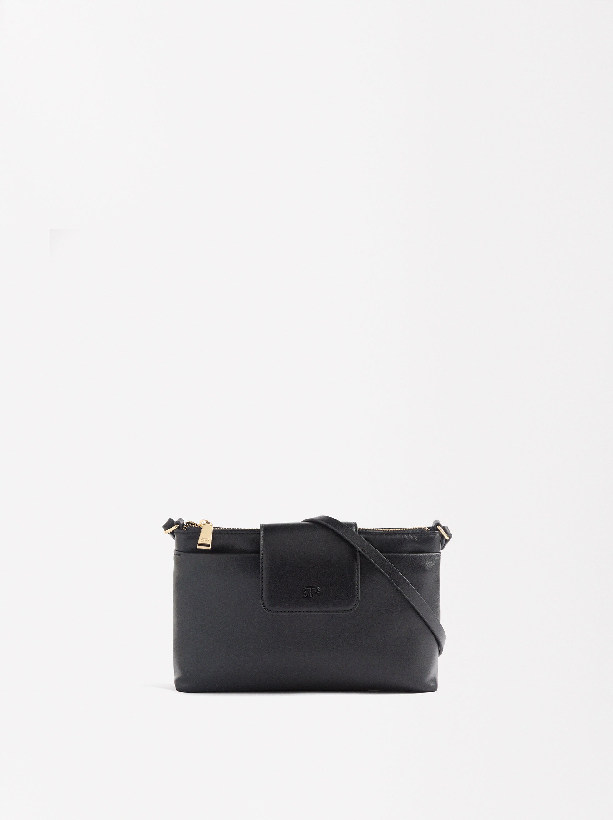 Cartera De Tiracolo Con Efecto Craquelado