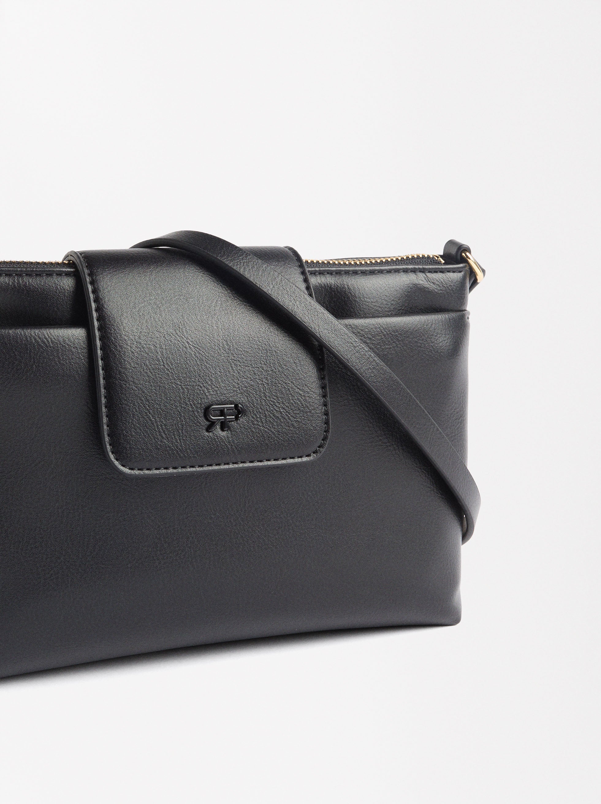 Cartera De Tiracolo Con Efecto Craquelado