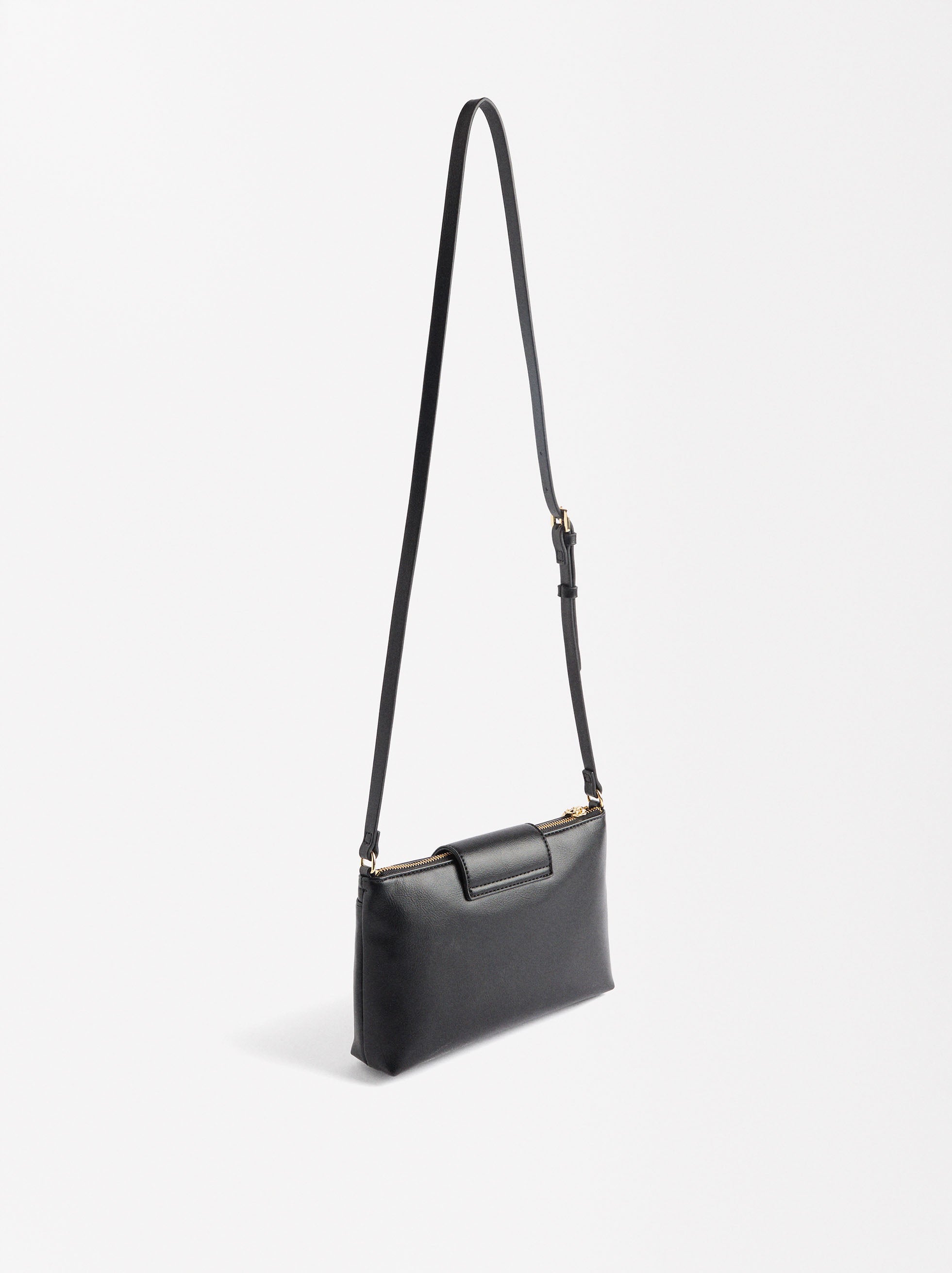 Cartera De Tiracolo Con Efecto Craquelado