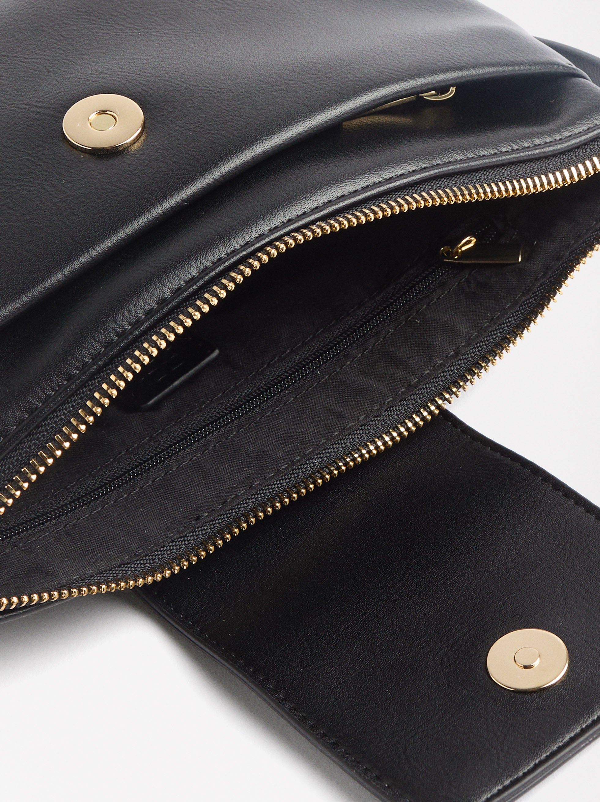 Cartera De Tiracolo Con Efecto Craquelado