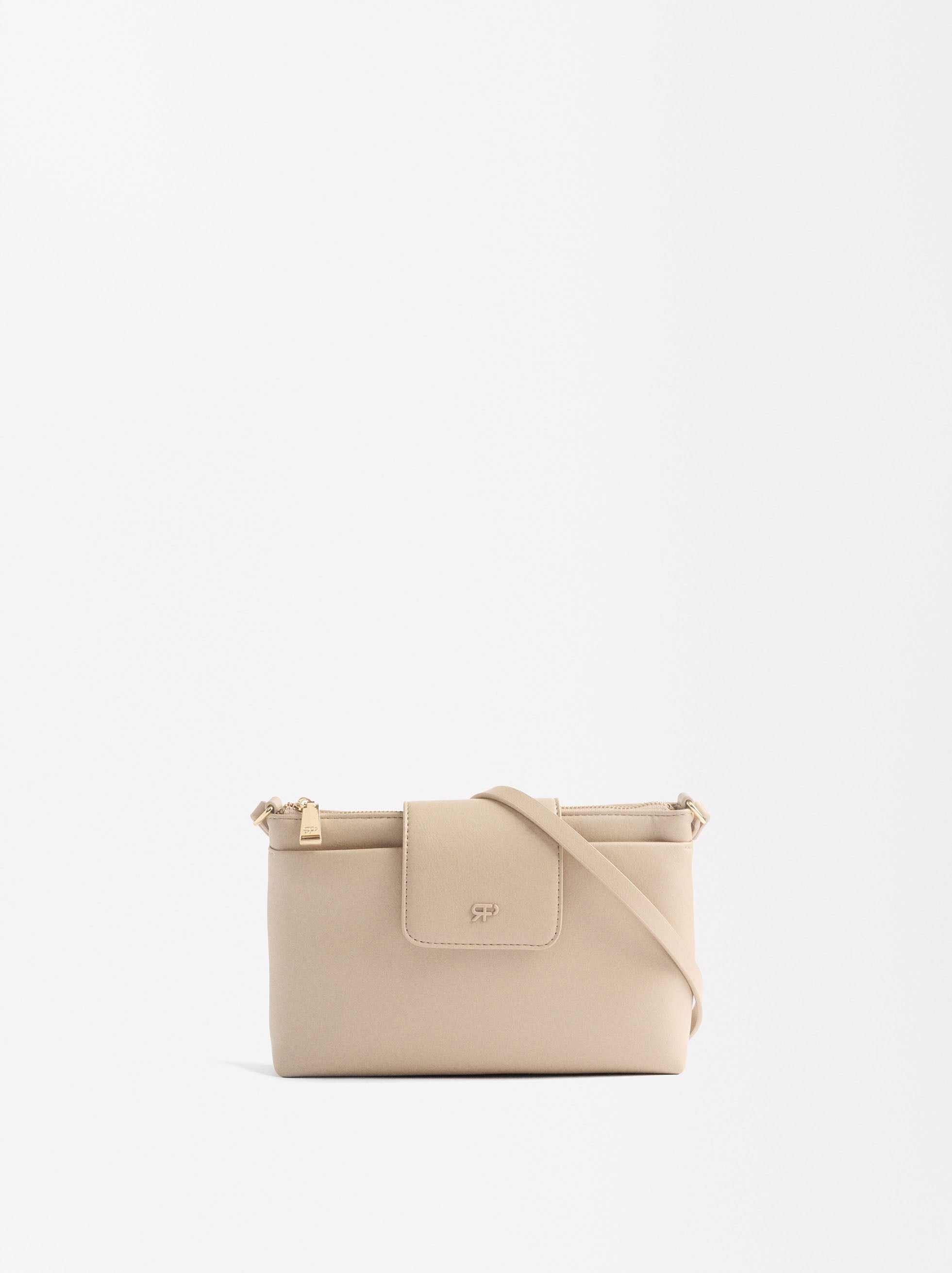 Bolso De Tiracolo Con Efecto Craquelado