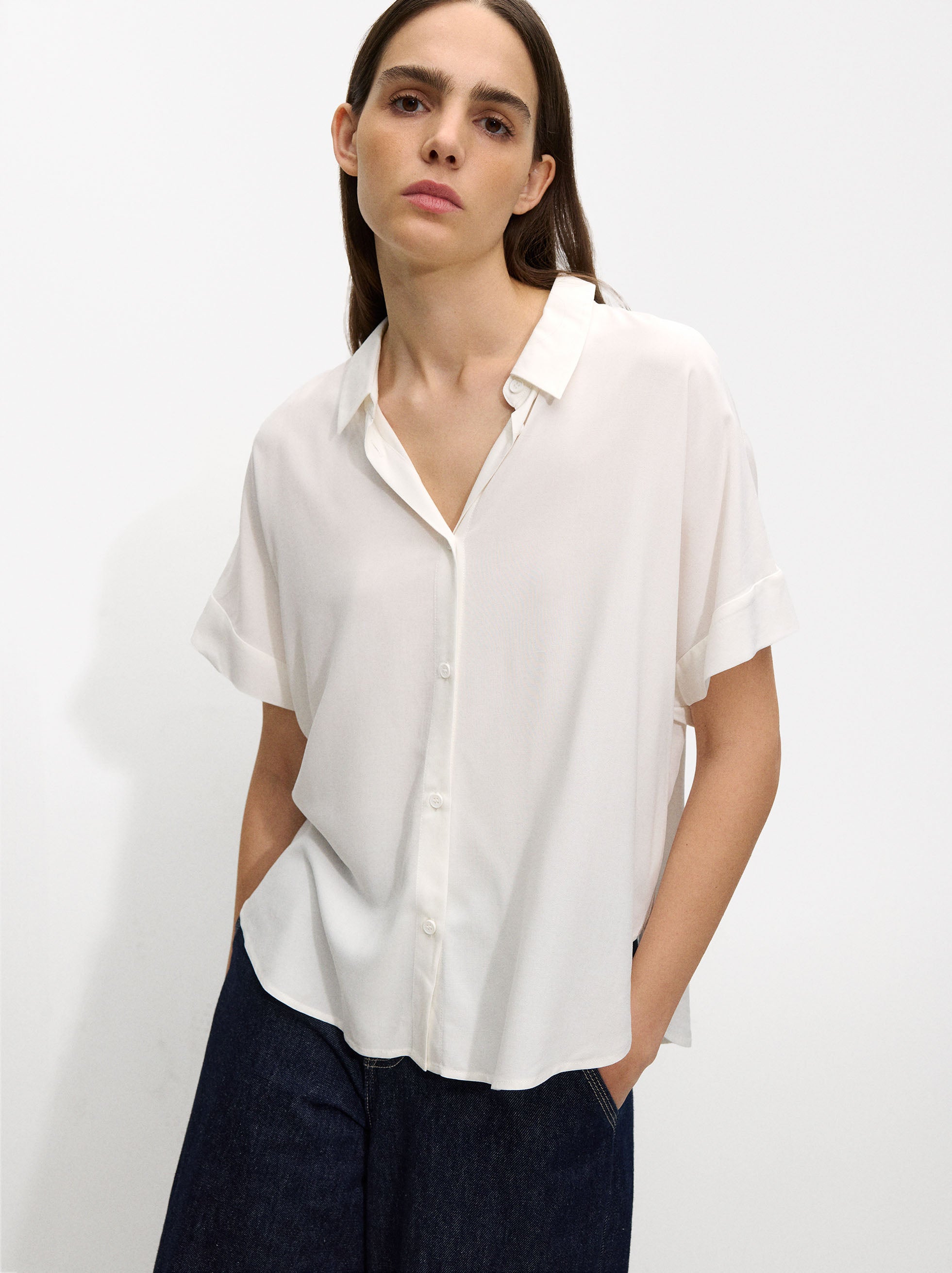 Camisa Manga Corta Con Botones