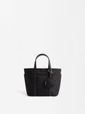 Bolso Tote De Nylon Con Colgante