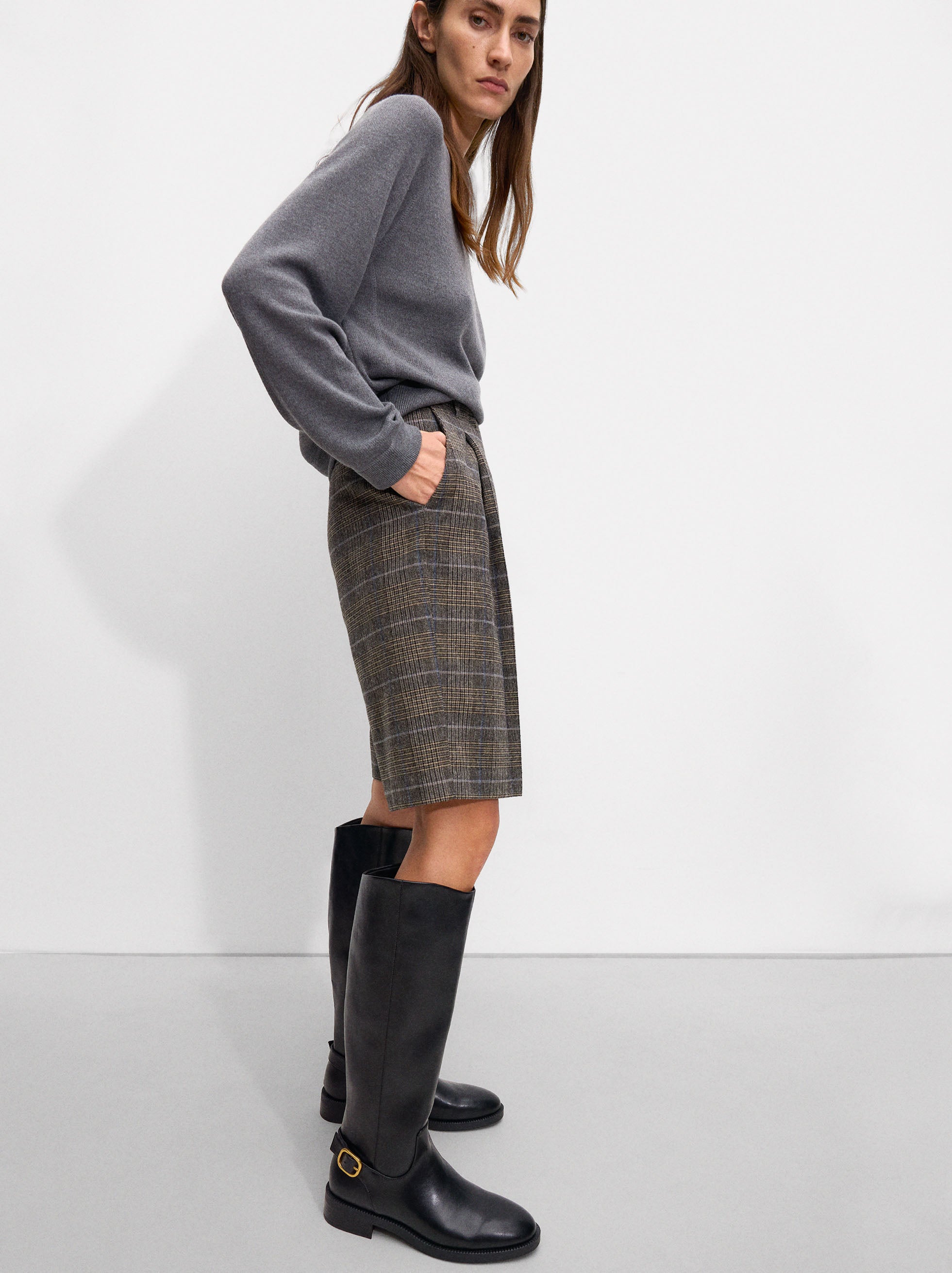 Botas Altas Con Hebilla