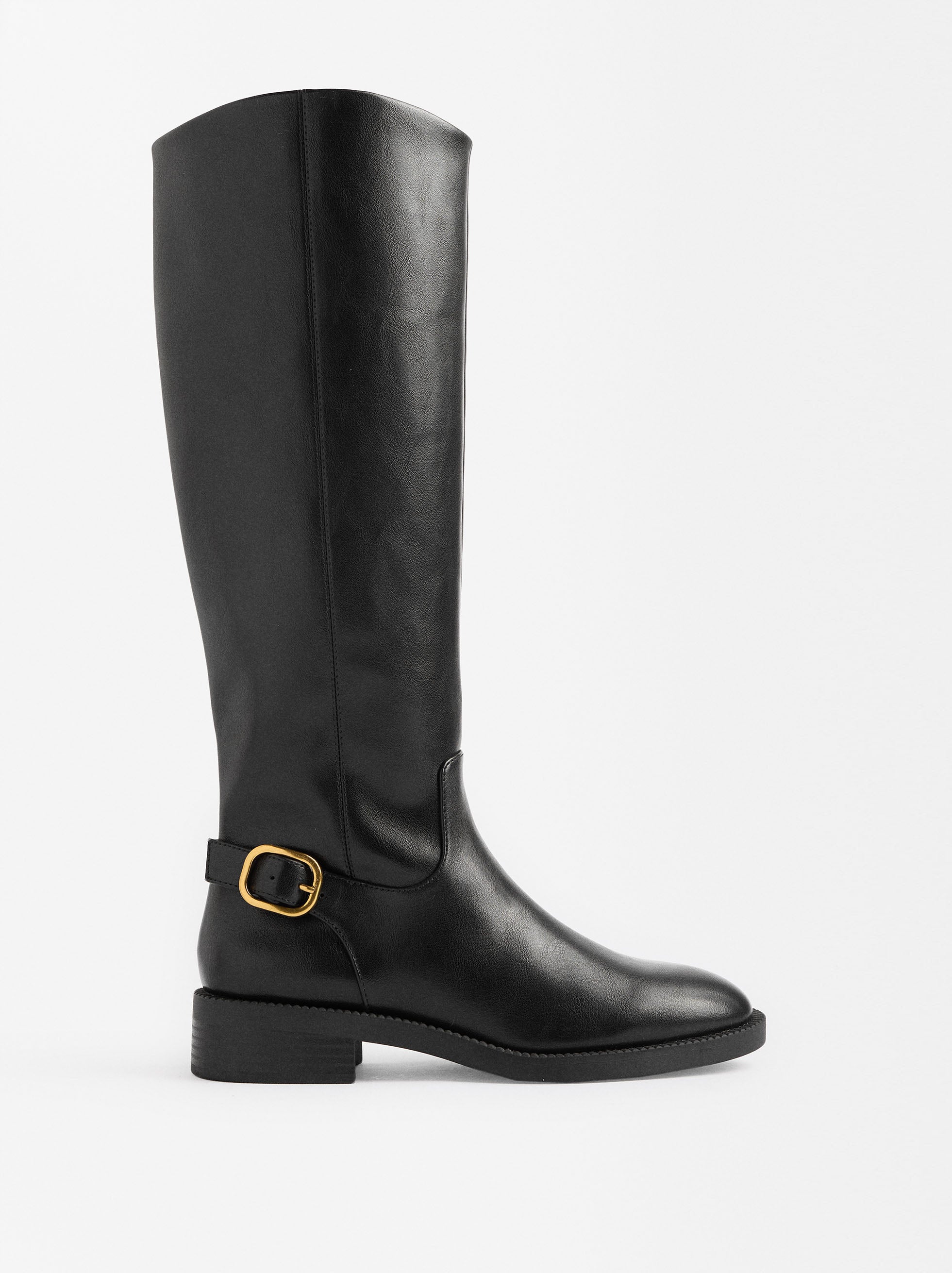 Botas Altas Con Hebilla