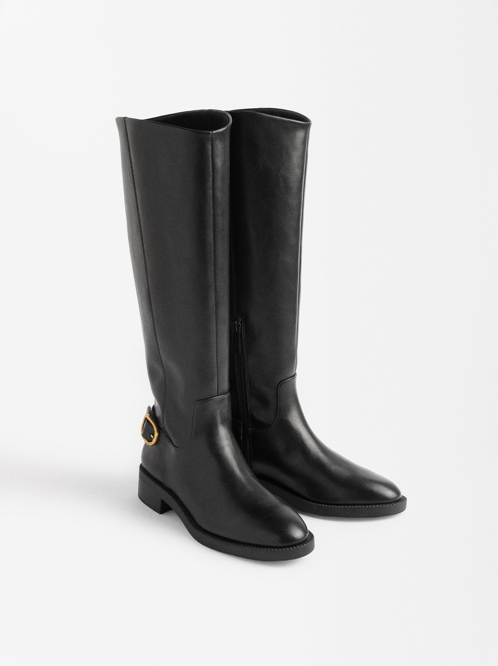 Botas Altas Con Hebilla