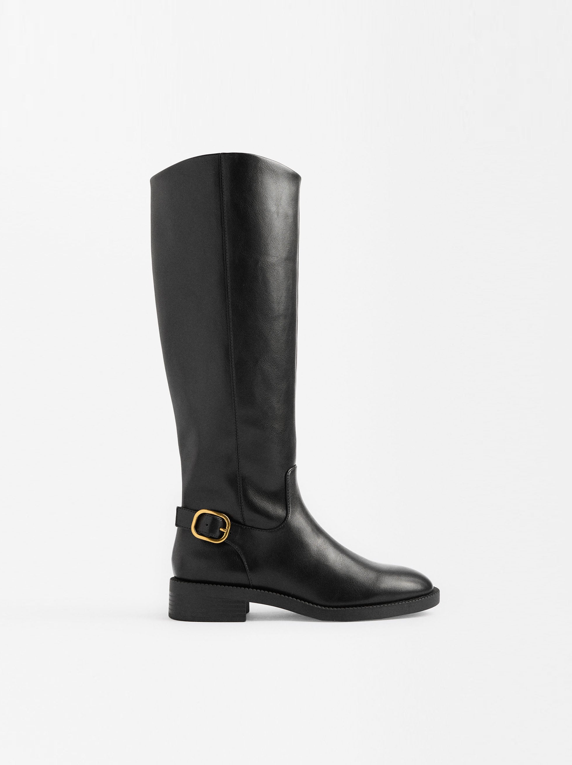Botas Altas Con Hebilla