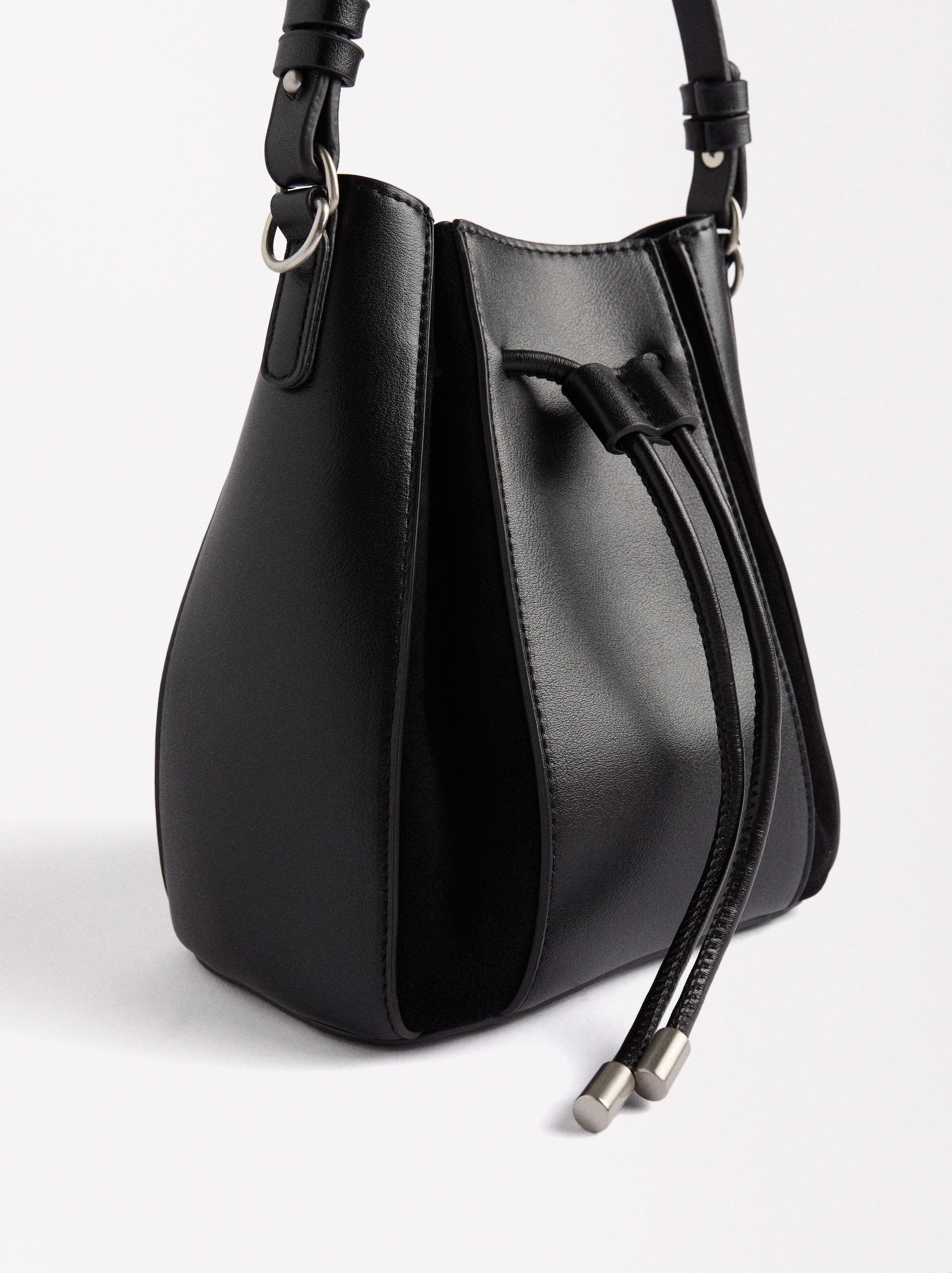 Cartera Bombonera Con Cuero