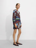 Vestido Corto Estampado