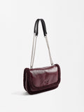 Bolso De Hombro Con Cadena Y Efecto Pelo