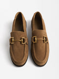 Mocasines De Piel Con Hebilla