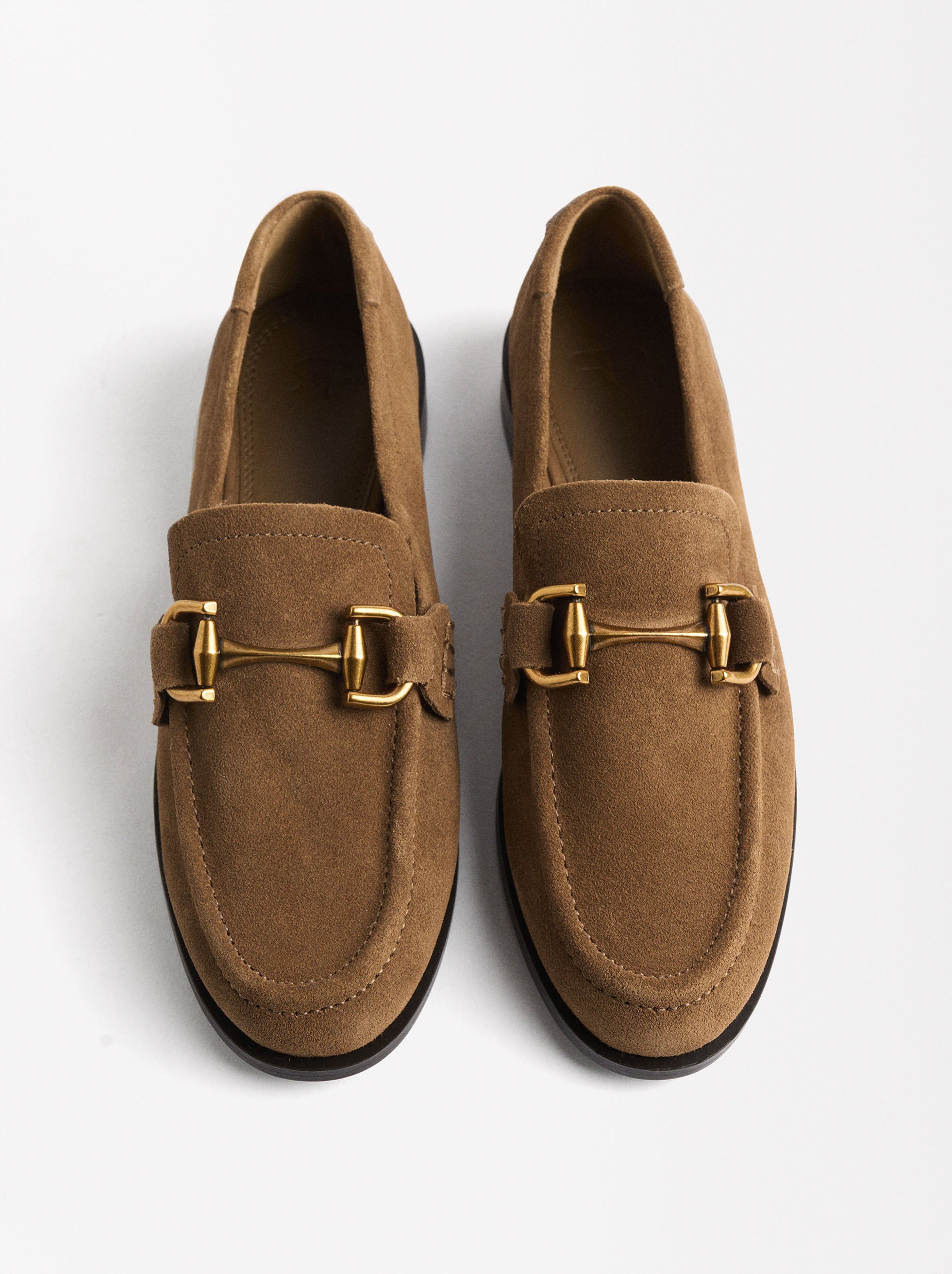 Mocasines De Piel Con Hebilla