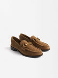 Mocasines De Piel Con Hebilla