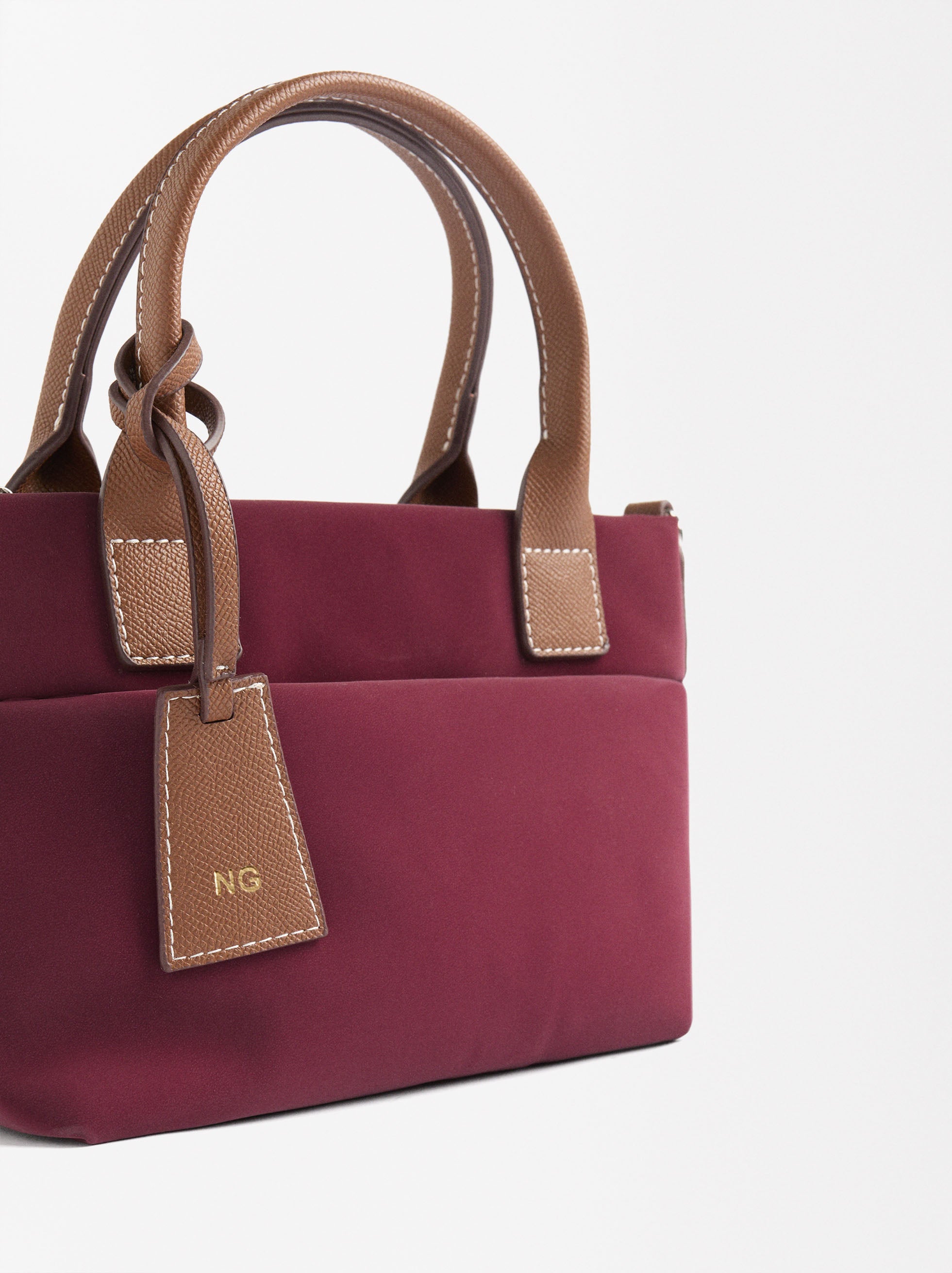 Bolso Tote Con Textura Suave