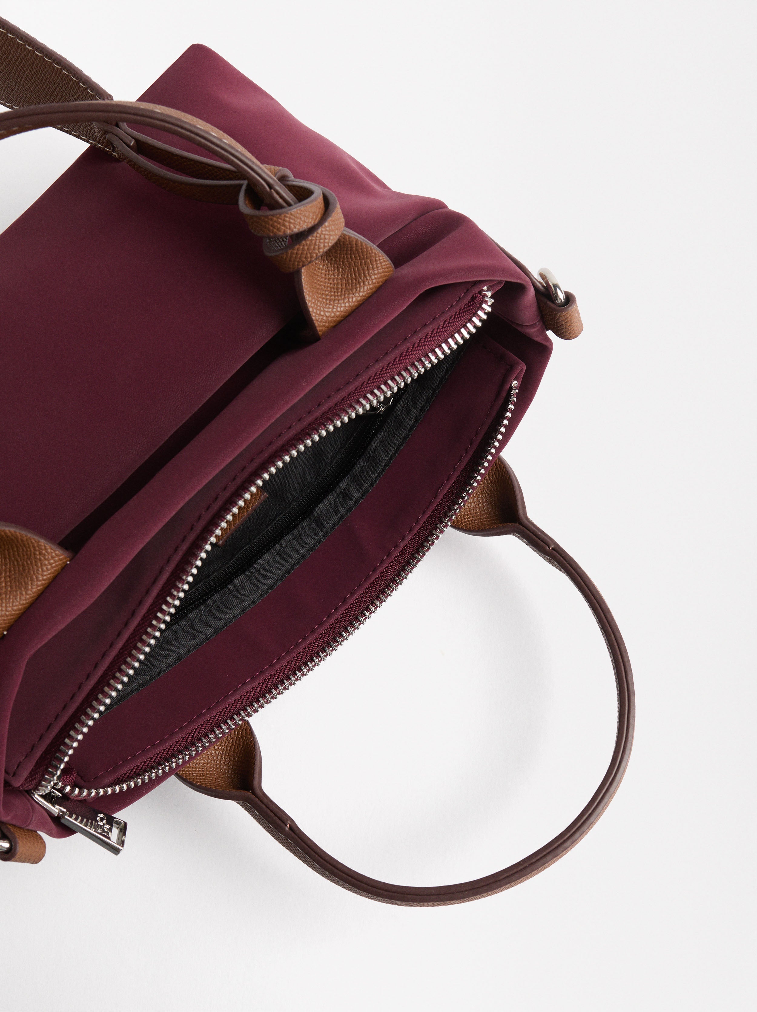 Bolso Tote Con Textura Suave