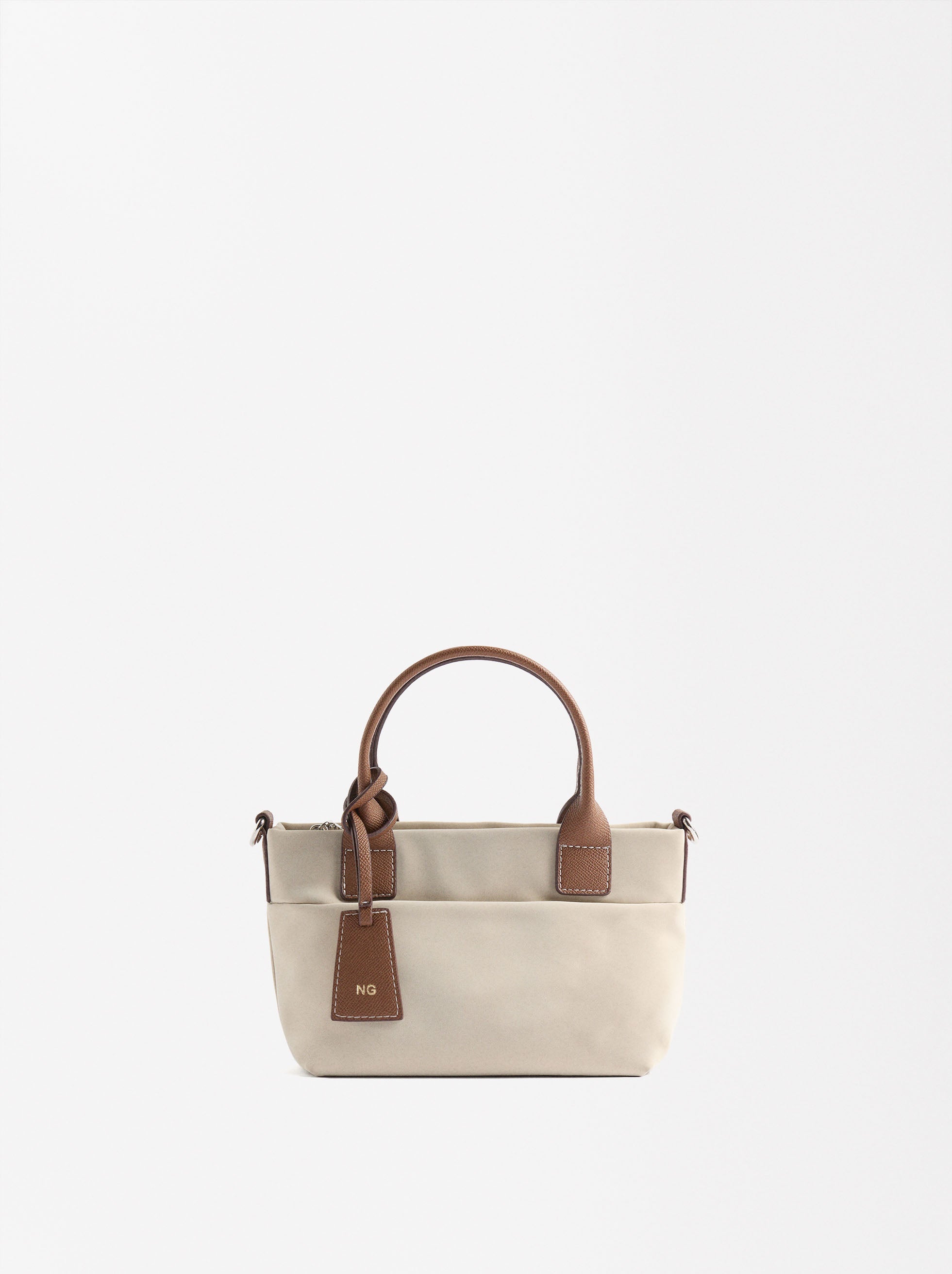 Cartera Tote Con Textura Suave