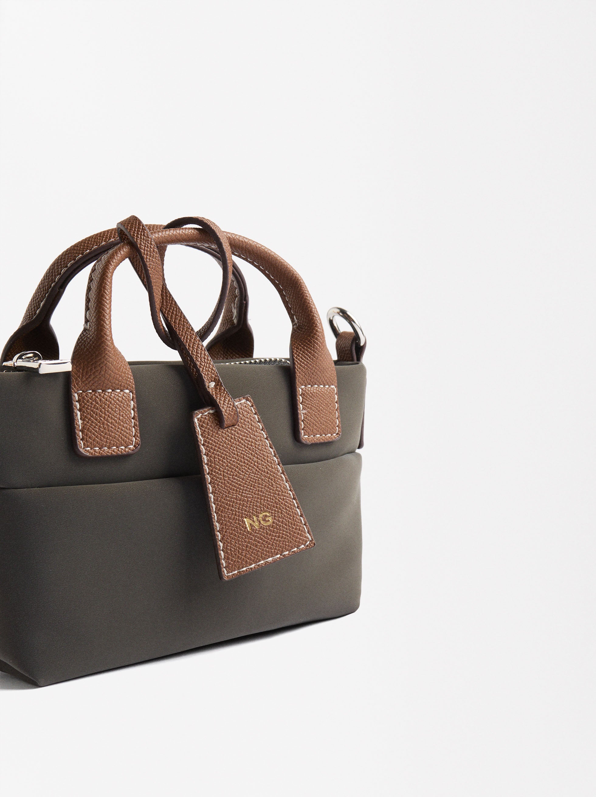 Bolso Tote Con Textura Suave Xs