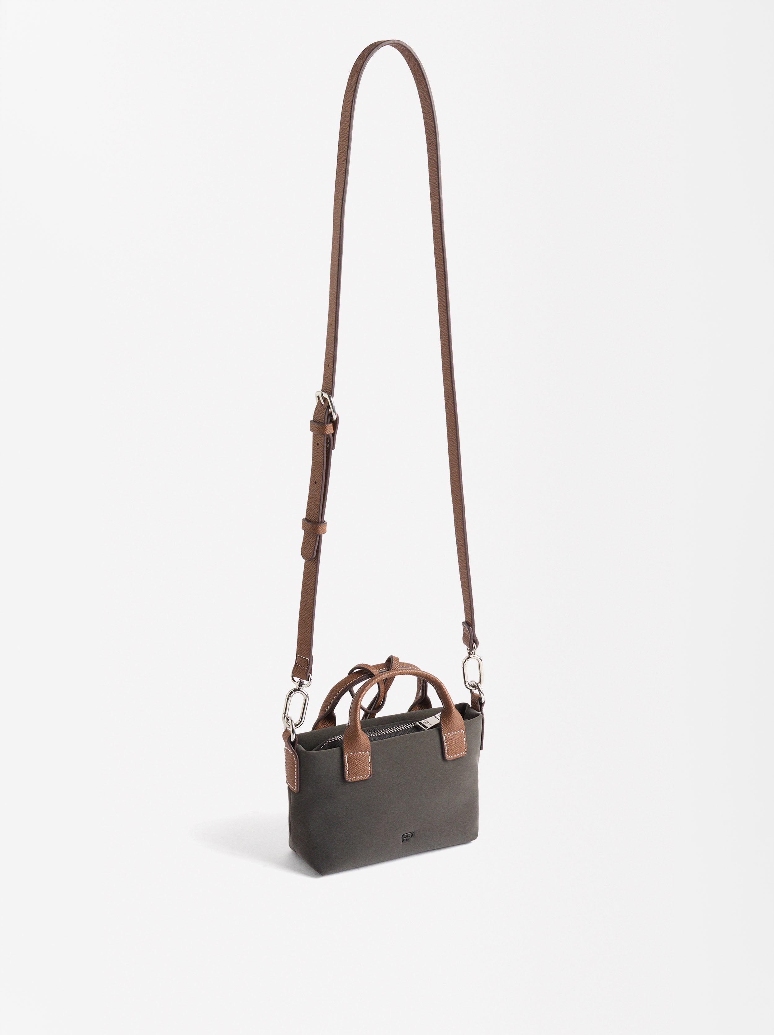Bolso Tote Con Textura Suave Xs