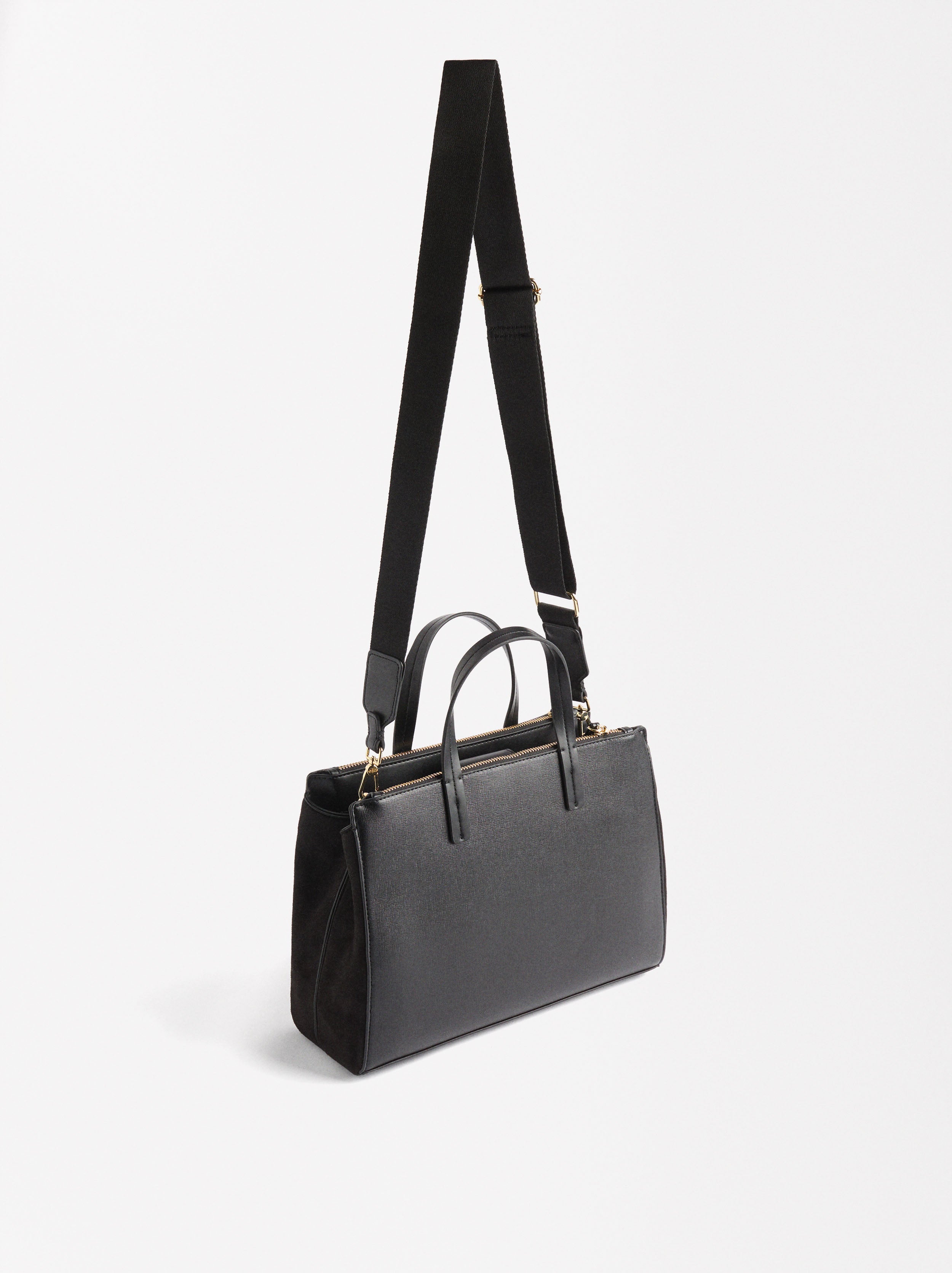 Bolso Tote Con Colgante