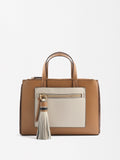 Bolso Tote Con Colgante