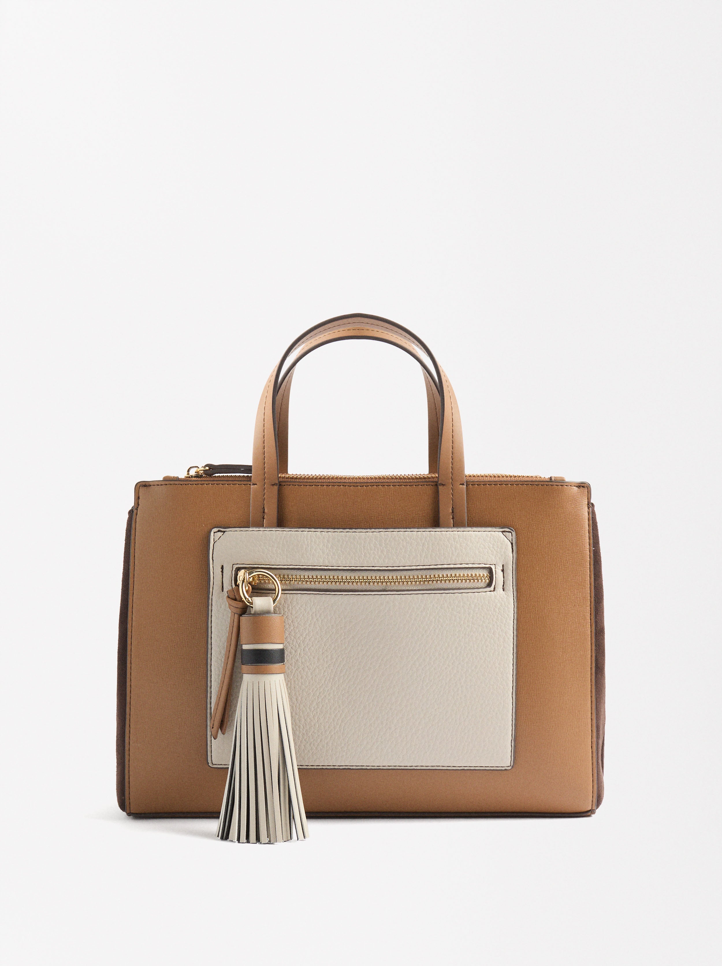 Bolso Tote Con Colgante