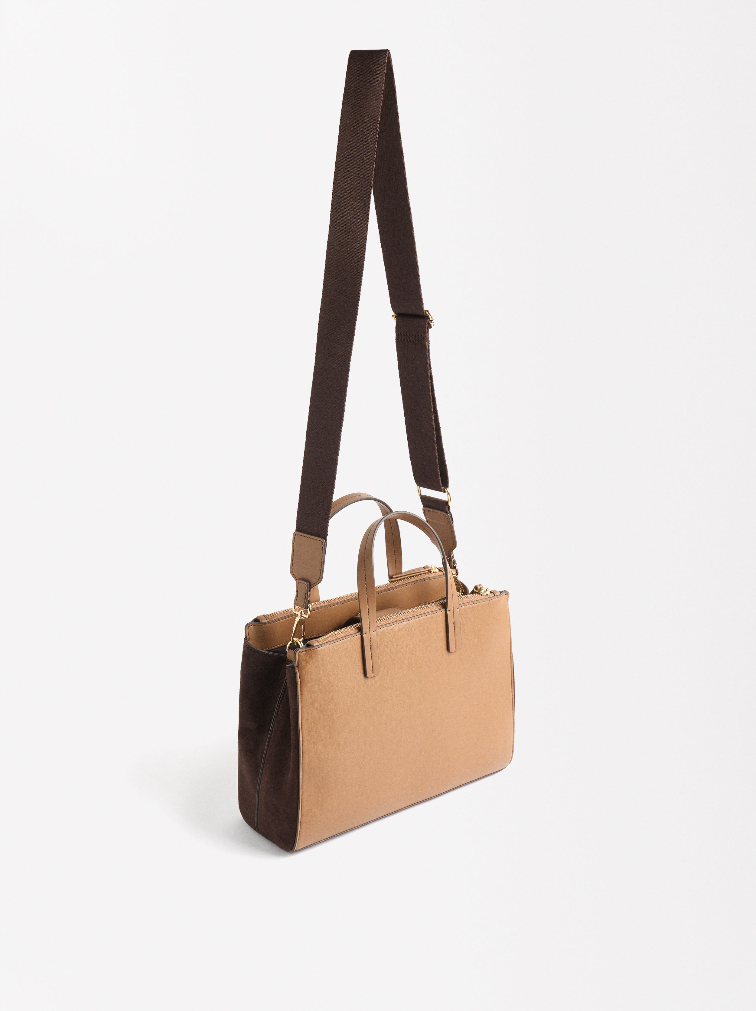 Bolso Tote Con Colgante