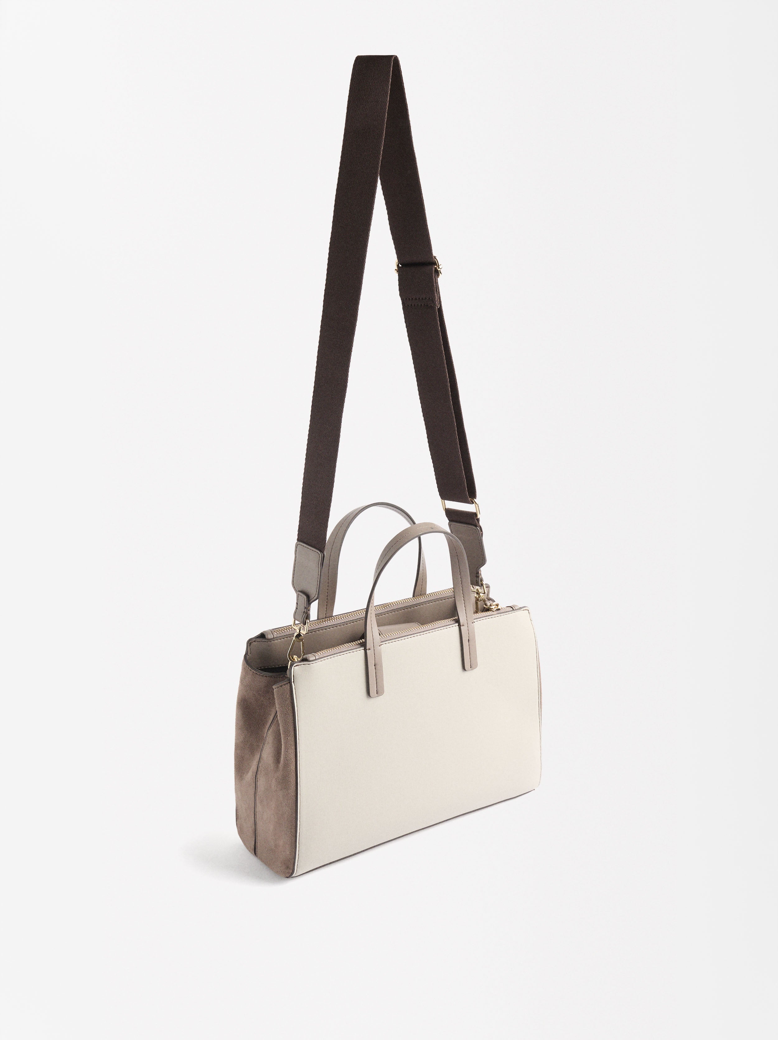 Bolso Tote Con Colgante