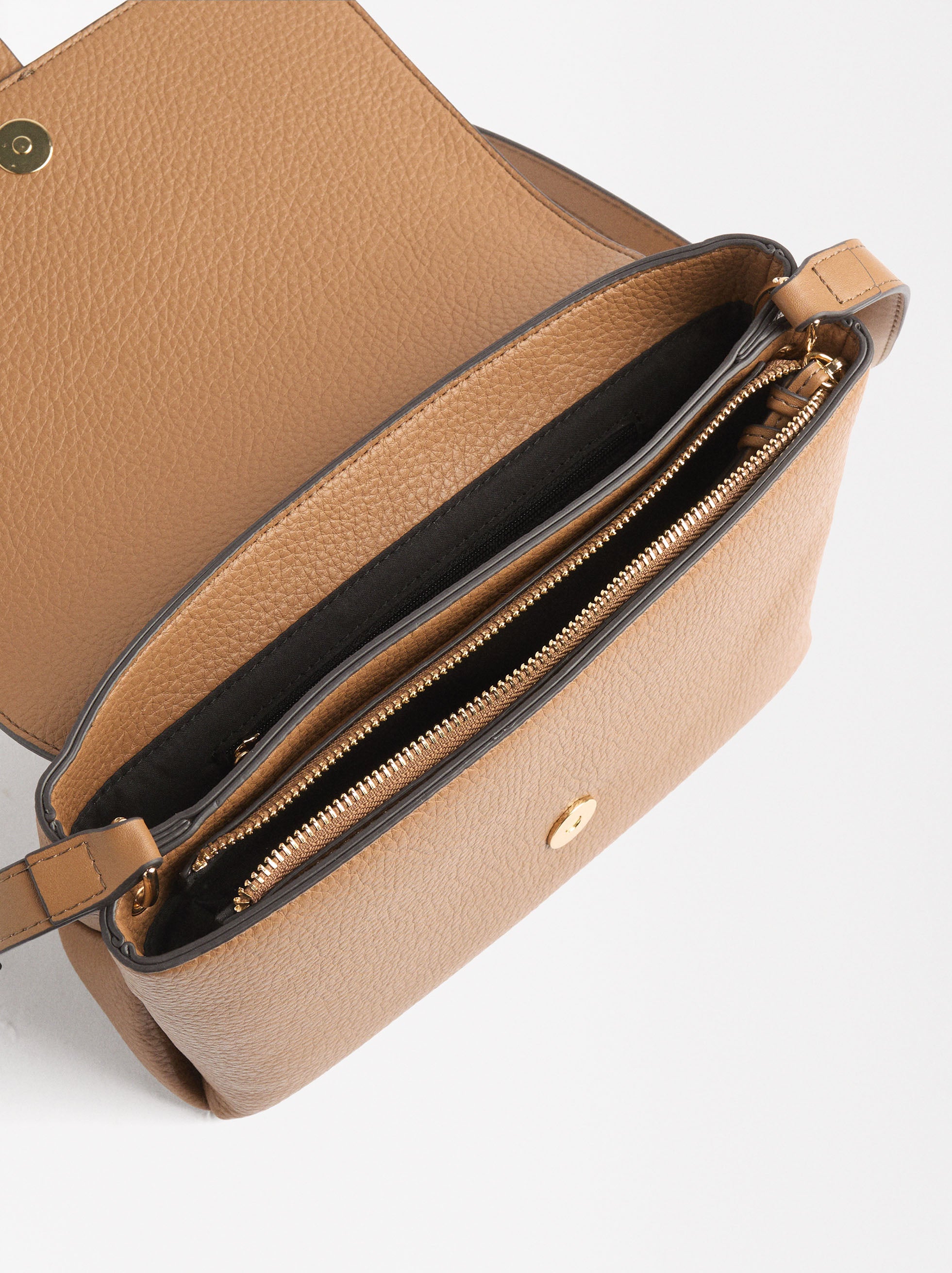 Bolso Bandolera Con Solapa