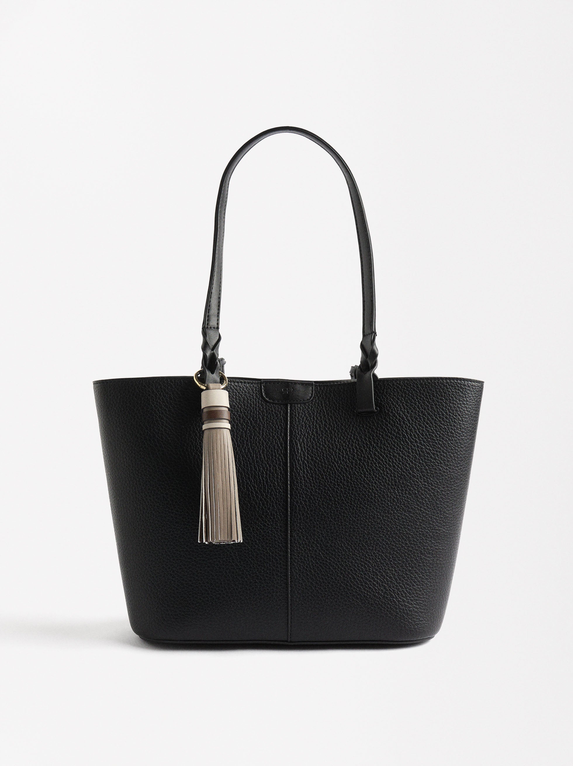 Bolso Shopper Con Colgante