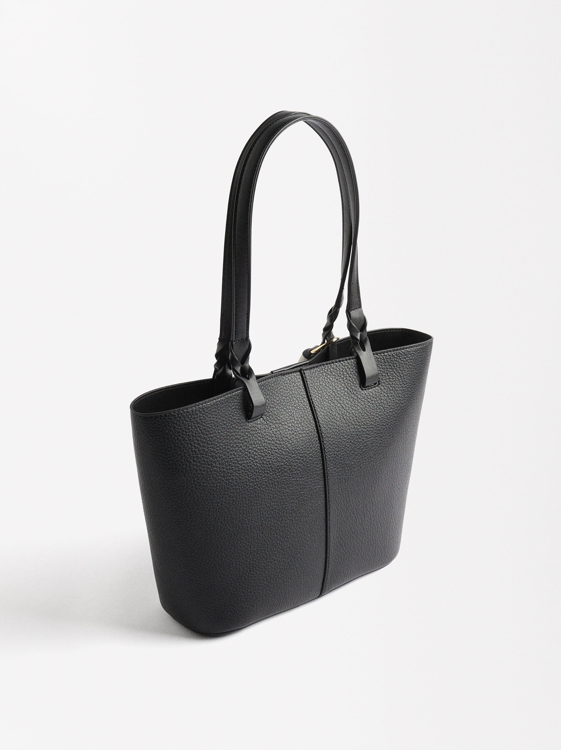 Bolso Shopper Con Colgante