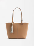 Bolso Shopper Con Colgante